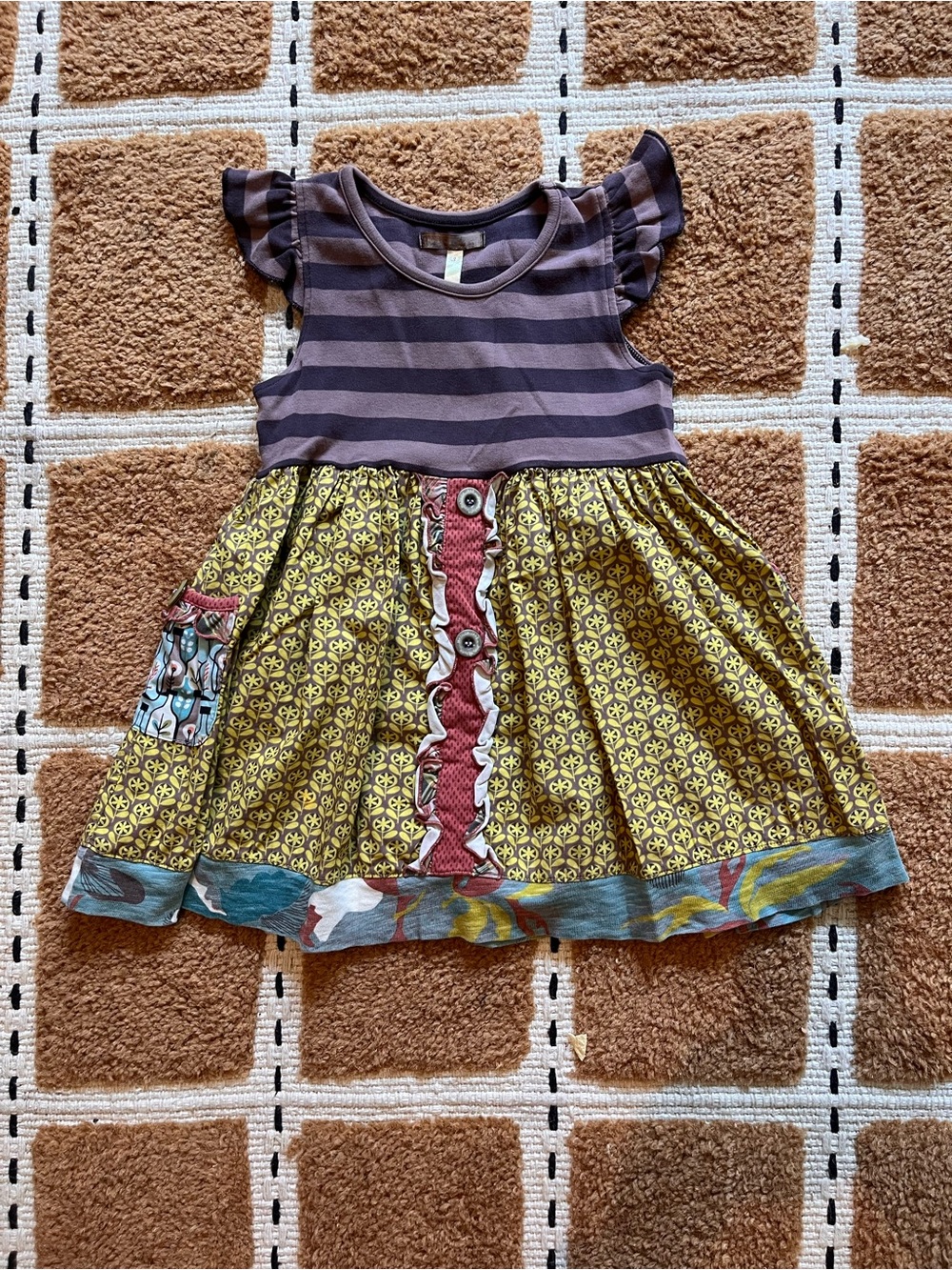Girls' Striped Matilda Jane mixed pattern Party Dress size 2